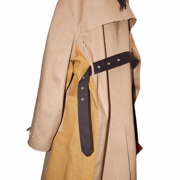 CÉLINE MACKINTOSH WATERPROOF COTTON BELTED TRENCH COAT SIZE 34 BY PHOEBE PHILO - Picture 3 of 16